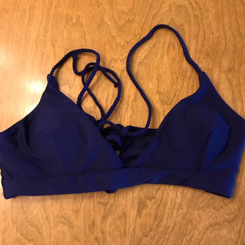 Navy blue bikini top